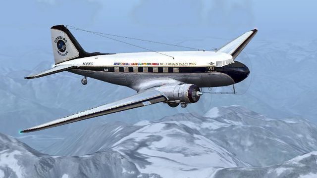 Screenshot 1 — MAAM-SIM DC-3 World Rally 2005