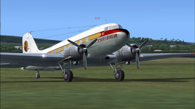 Screenshot 1 — Caribair Douglas DC-3 Repaint