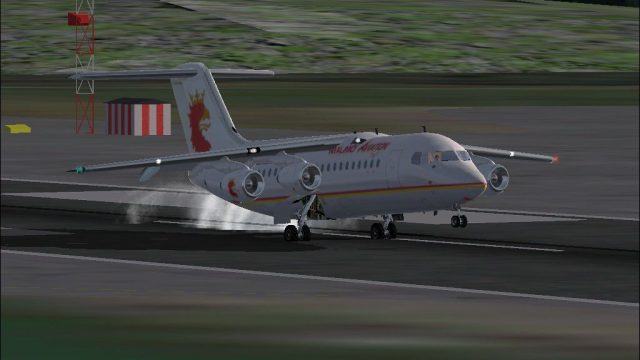 Screenshot 1 — Malmo Aviation 146-200 x3 textures