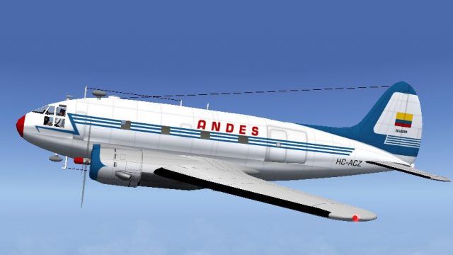 Screenshot 1 — Andes Ecuador Curtiss C-46 Commando HC-ACZ