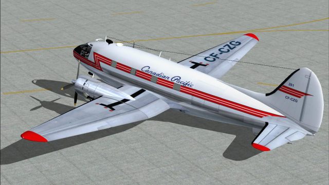 Screenshot 1 — Canadian Pacific Airlines Curtiss C-46