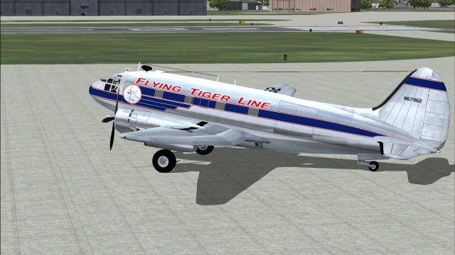 Screenshot 1 — Flying Tiger Line Curtiss C-46