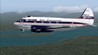 Screenshot 1 — Delta Air Lines Curtiss C-46 N9873F