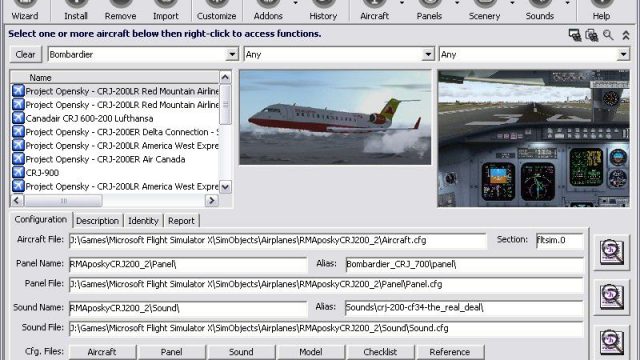 Screenshot 1 — Addit! Pro: Aircraft & Add-on Manager/Installer for FSX