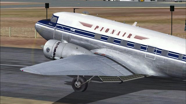 Screenshot 1 — Pionair Douglas C-47A/DC-3 ZK-AMS