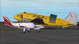 Screenshot 2 — Transportes Aereos Squella C-46C (Yellow Colour)