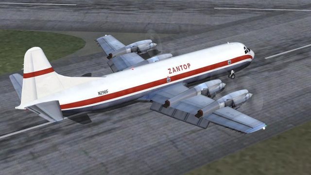 Screenshot 1 — Zantop Lockheed Electra