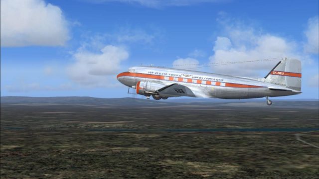 Screenshot 1 — New Zealand National Airways DC-3