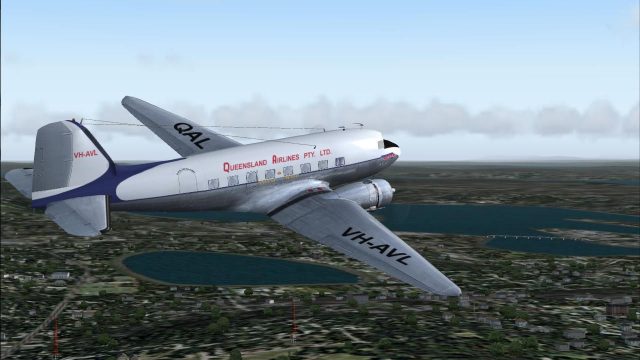 Screenshot 1 — Queensland Airlines Douglas DC-3 VH-AVL