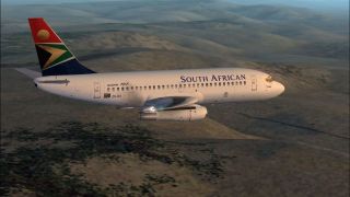Screenshot 1 —  FS2002 YeoDesigns Boeing 737-200V2 South African Airways