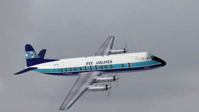 Screenshot 1 — Rye Airlines Viscount 813