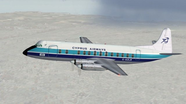 Screenshot 1 — Cyprus Airways Viscount 813 G-AZLR