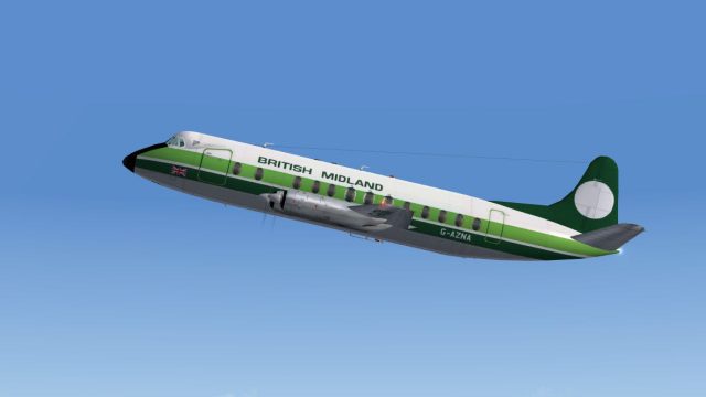 Screenshot 1 — BMA Viscount 813 G-AZNA