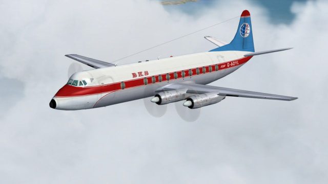 Screenshot 1 — BKS Air Transport Viscount 806 G-AOYL