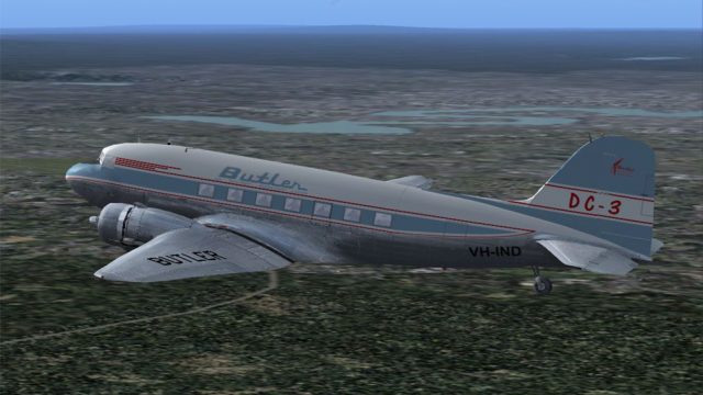 Screenshot 1 — Butler Air Transport Douglas DC-3 VH-IND