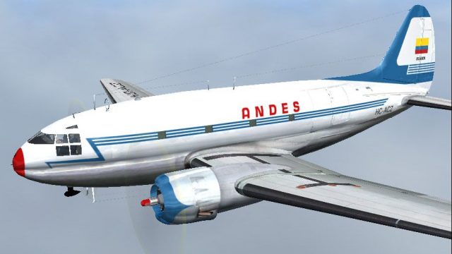 Screenshot 1 — Andes Ecuador Curtiss C-46 Commando