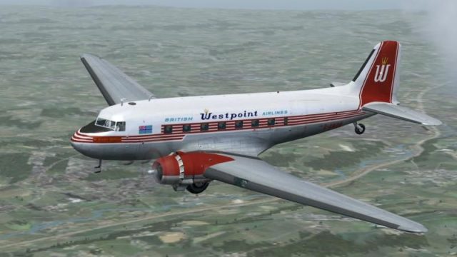 Screenshot 1 — British Westpoint Airlines DC-3