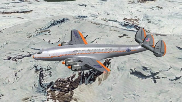 Screenshot 1 — American Overseas Airlines L049 NC90922