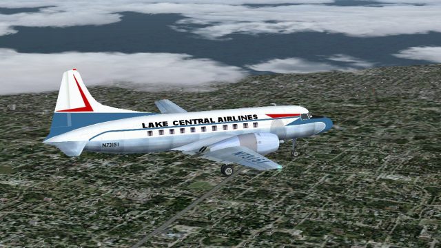 Screenshot 1 — Lake Central Convair 340