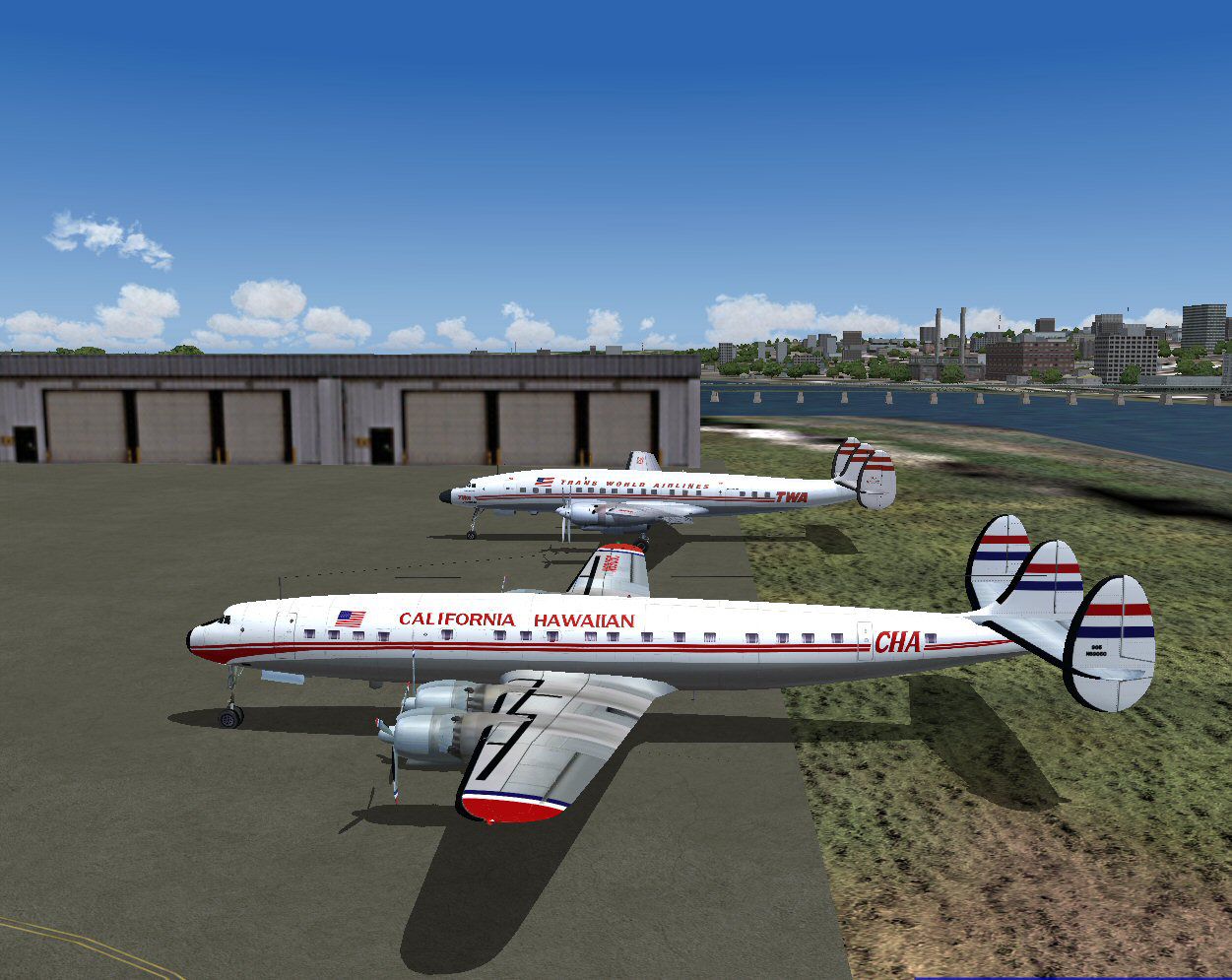 California Hawaiian Airlines Connie N6905C For FS2004