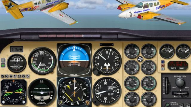 Screenshot 1 — Aurigny Air Service Beechcraft Baron