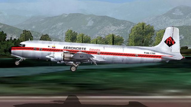 Screenshot 1 — Aeronorte Colombia DC-6 HK-1700