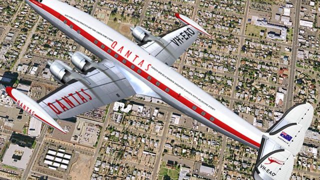 Screenshot 1 — Qantas Lockheed L-1049G