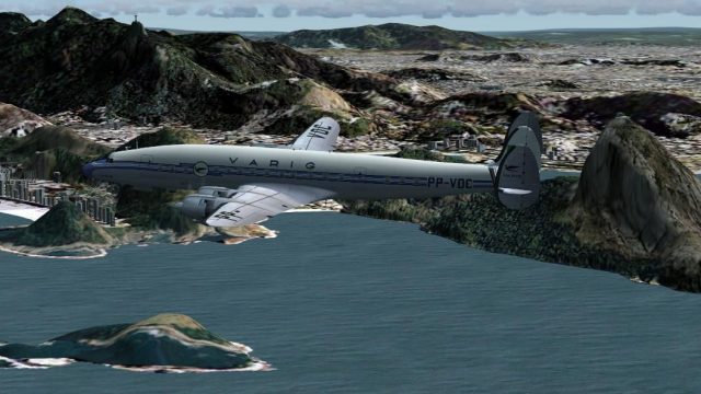 Screenshot 1 — VARIG Airlines Lockheed Super G (No Tip Tanks) V1.0