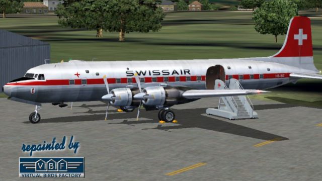 Screenshot 1 — Swissair Douglas DC-6B HB-IBZ