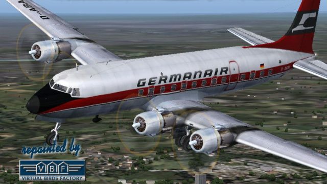 Screenshot 1 — Germanair Douglas DC-6 N90702