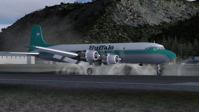 Screenshot 1 — Buffalo Airways Douglas DC-6 (Fictional)