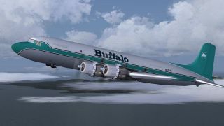 Screenshot 3 — Buffalo Airways Douglas DC-6 (Fictional)