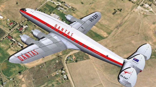 Screenshot 1 — Qantas Lockheed L-749A VH-EAF