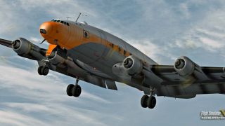 Screenshot 3 — Orange Lockheed L749 Constellation (Faded)