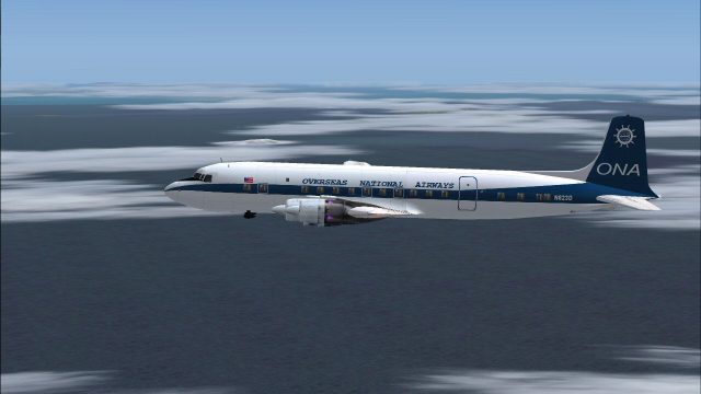 Screenshot 1 — Overseas National Airlines DC-7B