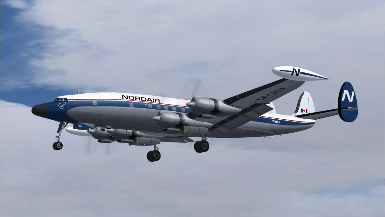 Nordair Lockheed L1049H Constellation CF-NAJ for FS2004
