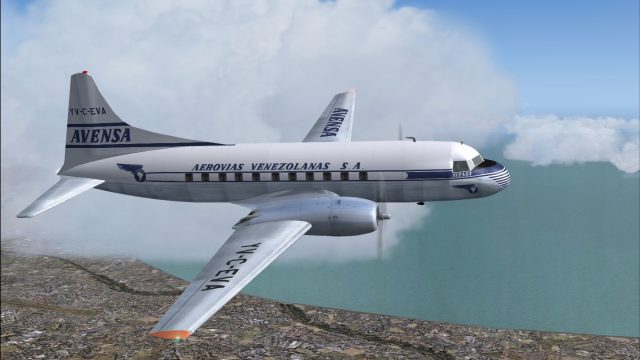Screenshot 1 — AVENSA Convair CV340 YV-C-EVA