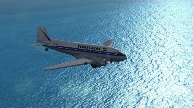 Screenshot 1 — Transgabon Douglas DC-3
