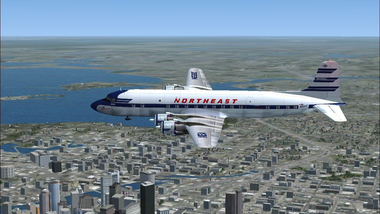 Northeast Airlines Douglas DC-6B N6586C for FS2004