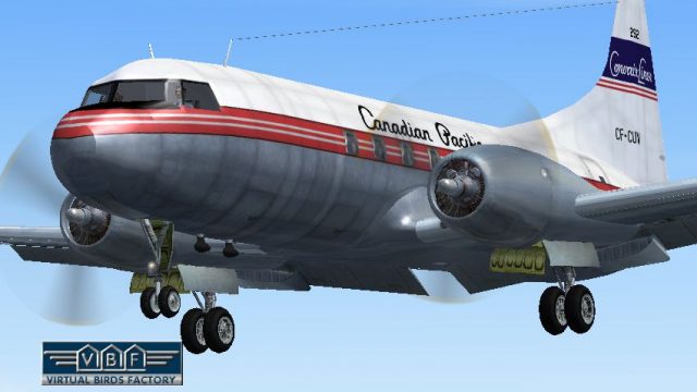 Screenshot 1 — Canadian Pacific Convair CV-240 VBF