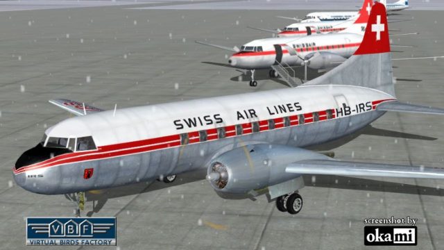 Screenshot 1 — Swiss Air Lines Convair CV-240 VBF CA-18 HB-IRS