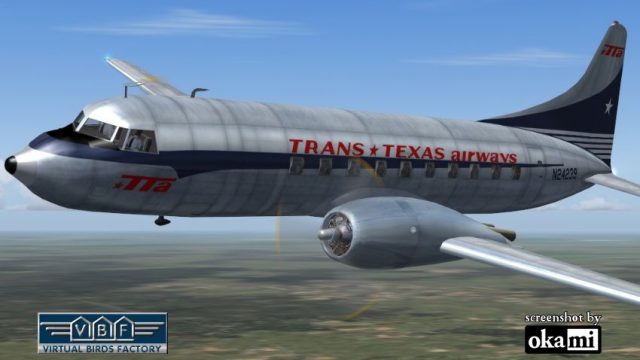 Screenshot 1 — Trans-Texas Airways Convair CV-240 VBF CA-18