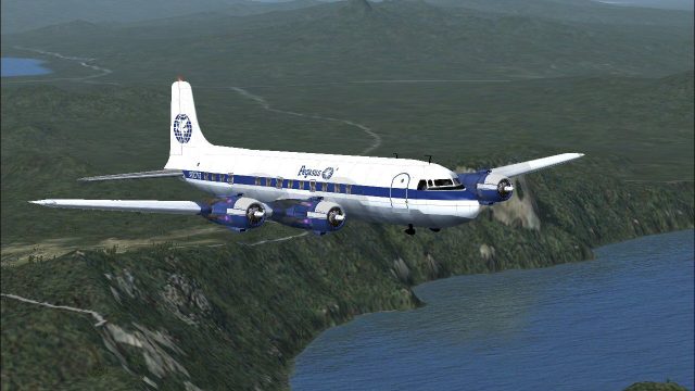 Screenshot 1 — Pegasus Travel Club Douglas DC-6