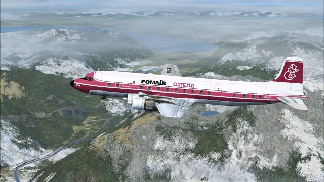 Screenshot 1 — Pomair Ostend Douglas DC-6B OO-CFK