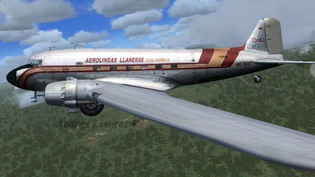 Screenshot 1 — Aerolineas Llaneras Colombia Douglas DC-3