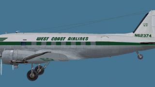 Screenshot 1 — West Coast Airlines Douglas DC-3