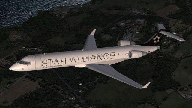 Screenshot 1 — US Airways Bombardier CRJ 700 - Star Alliance Livery