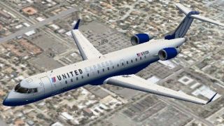 Screenshot 1 — United Express CRJ-700 (New Colors)