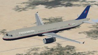 Screenshot 1 — United Airlines Airbus A321 (Old Colors)