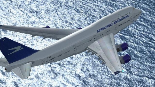Screenshot 1 — Aerolineas Argentinas Boeing 747-400 Repaint